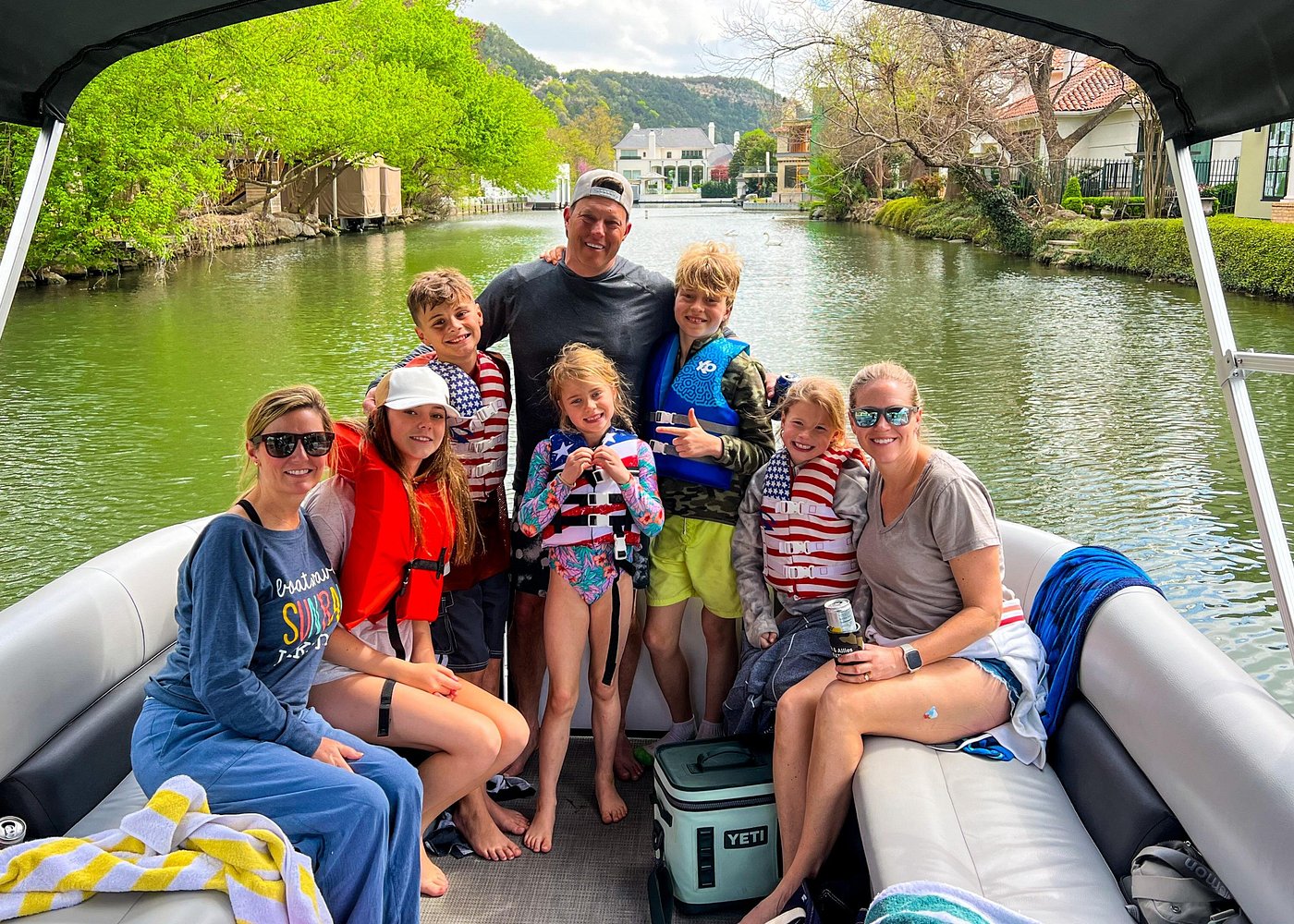 Private Lake Austin Boat Cruise With Full Sun Shading